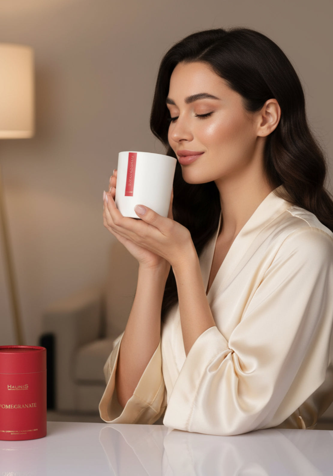 Haunis Pomegranate Soy Blend Candle - Pomegranate 2 Shaws Department Stores
