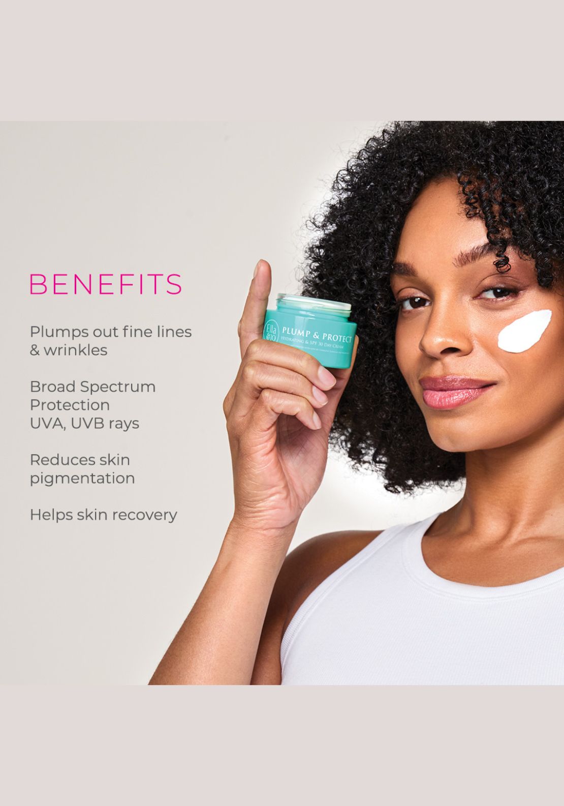 Ella &amp; Jo Plump &amp; Protect SPF 30 Day Cream 50ml 2 Shaws Department Stores