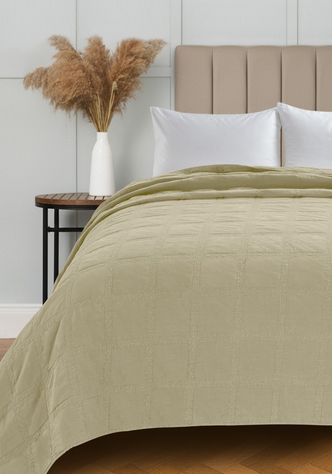 The Home Collection 100% Cotton Portland Throw - Nude 3 Shaws Department Stores