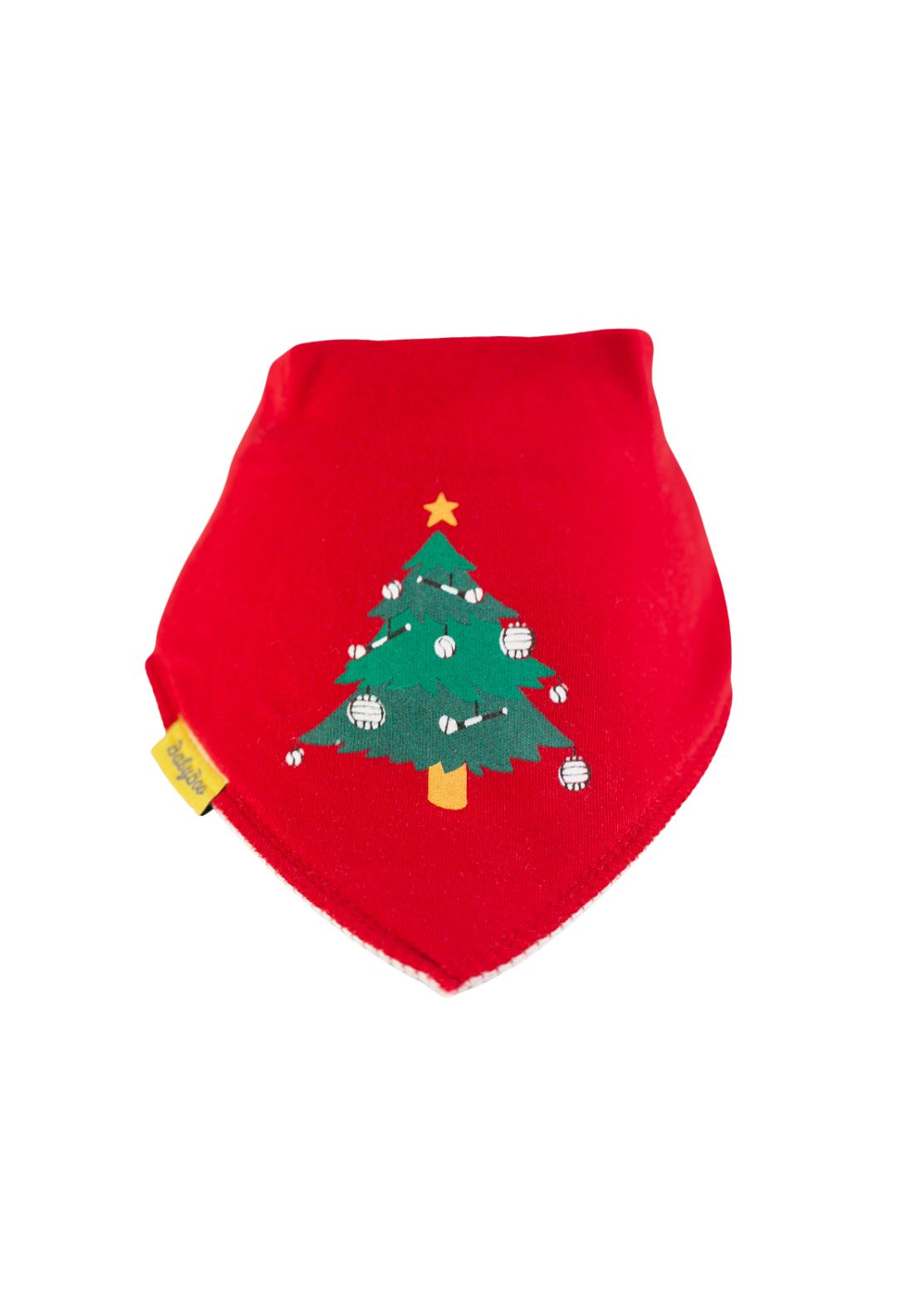 Babyboo Puc Fada Organic Cotton DribbleBoo Bandana Bib - Red 1 Shaws Department Stores