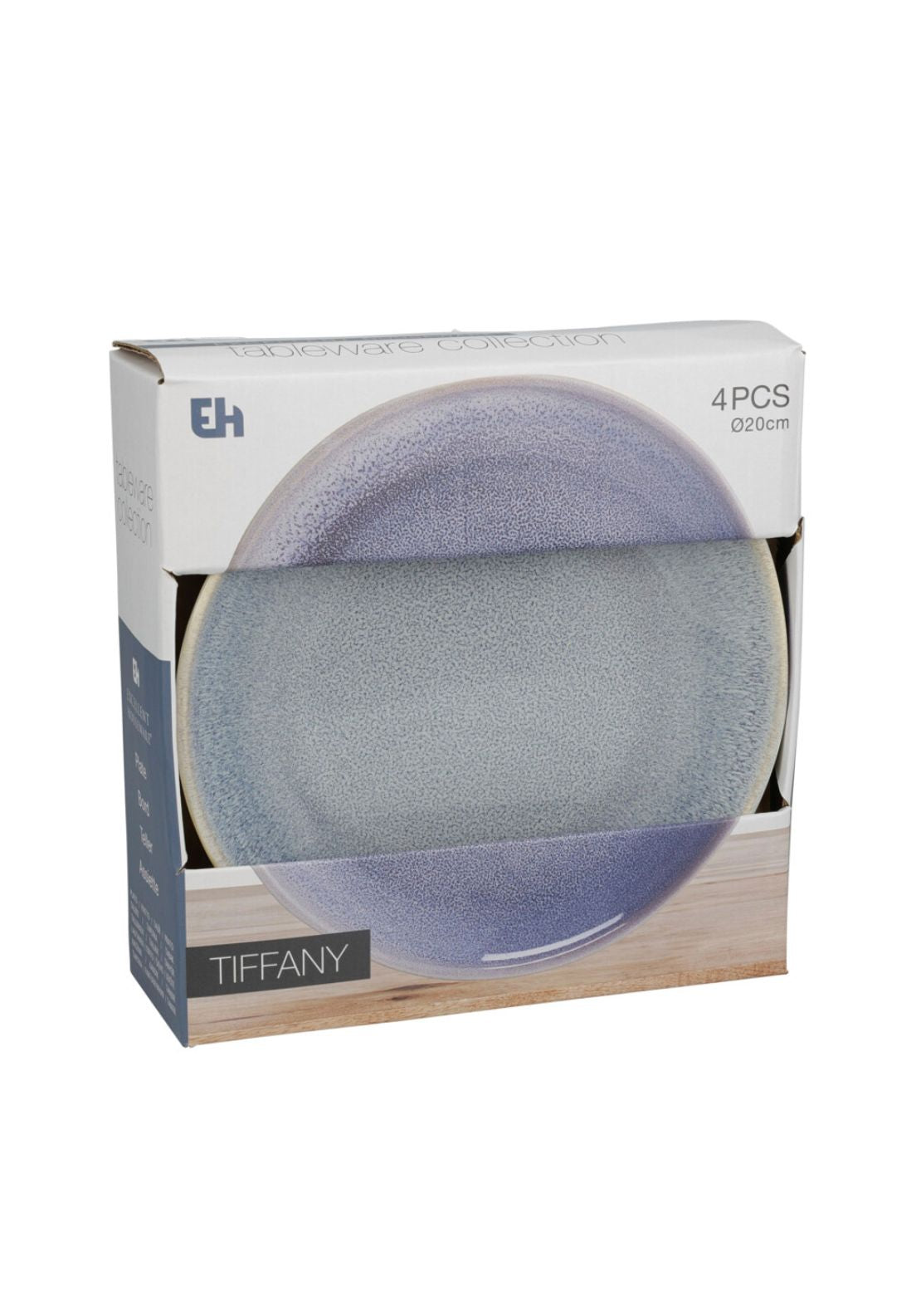 Tiffany Plates 20cm Set Of 4 - Blue
