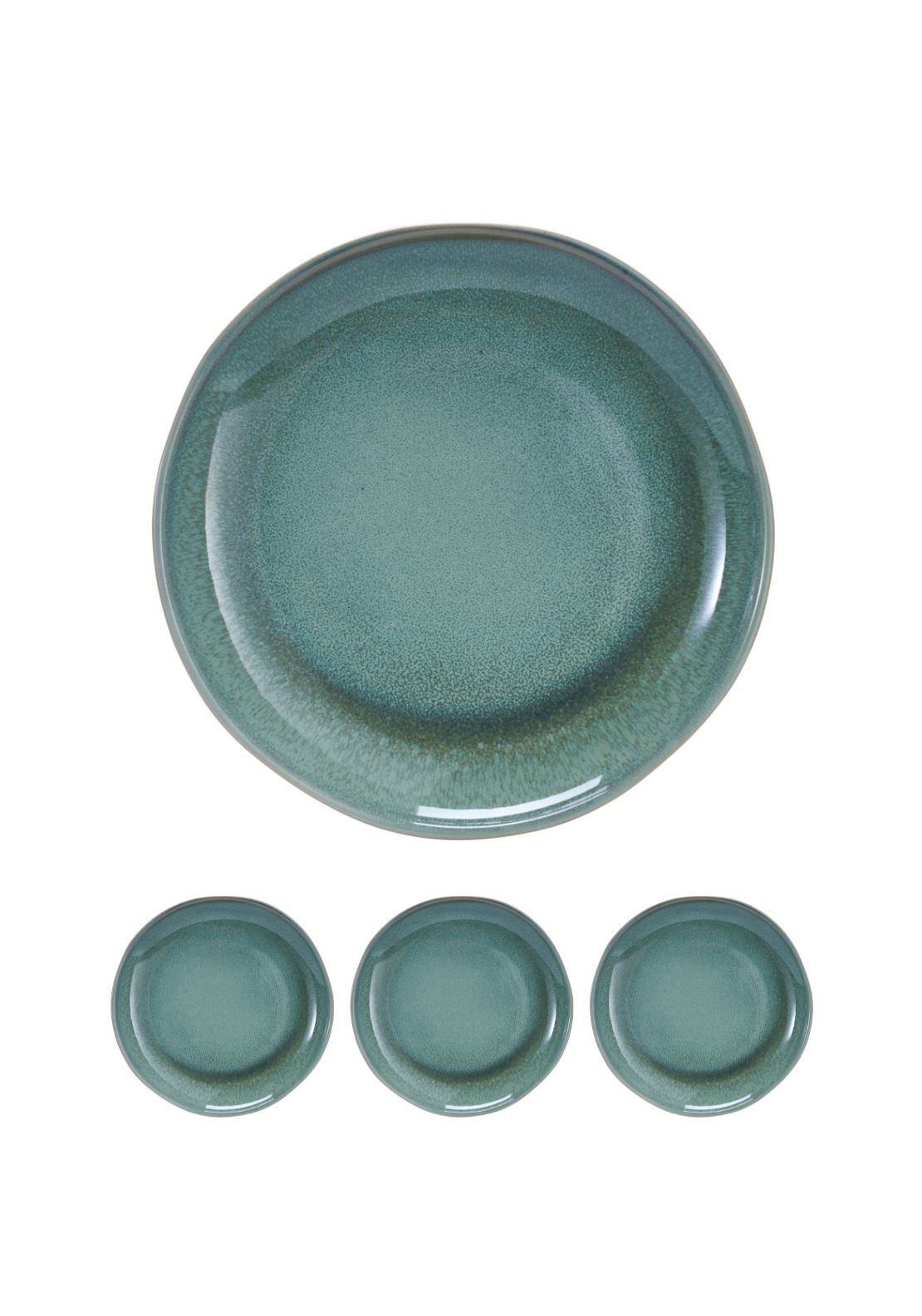 Tiffany Plates 20cm Set Of 4 - Green