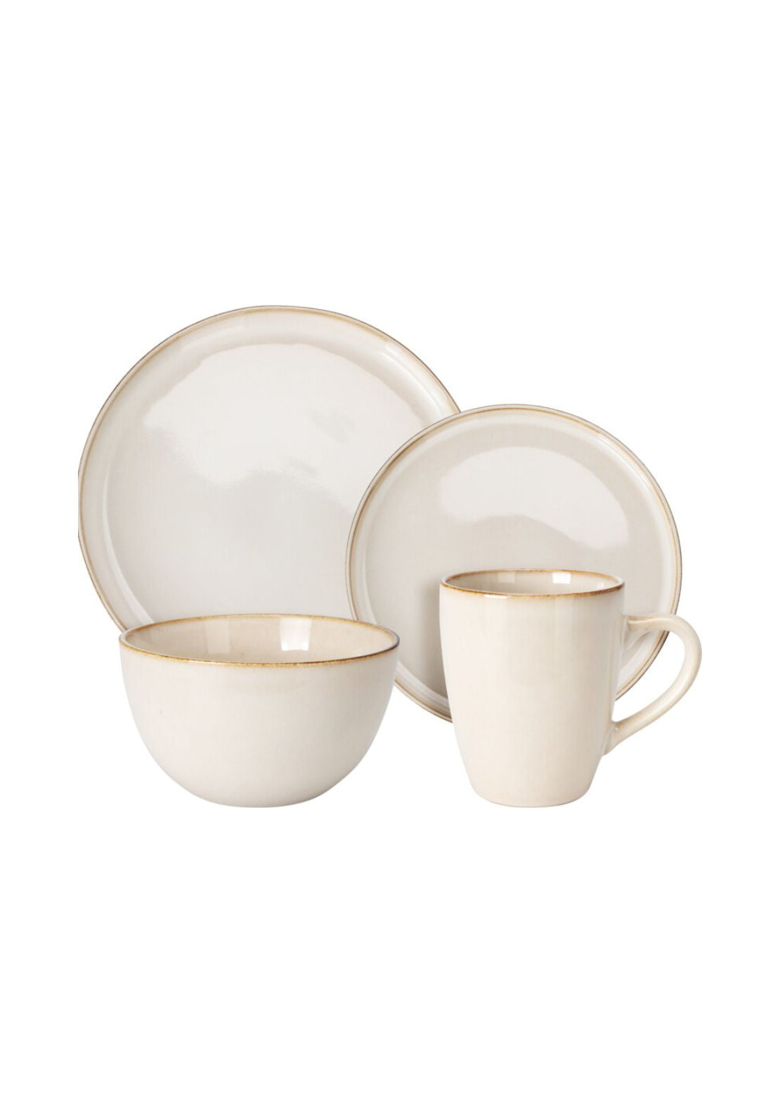 Dinner Set Of 16 Pieces - Nude