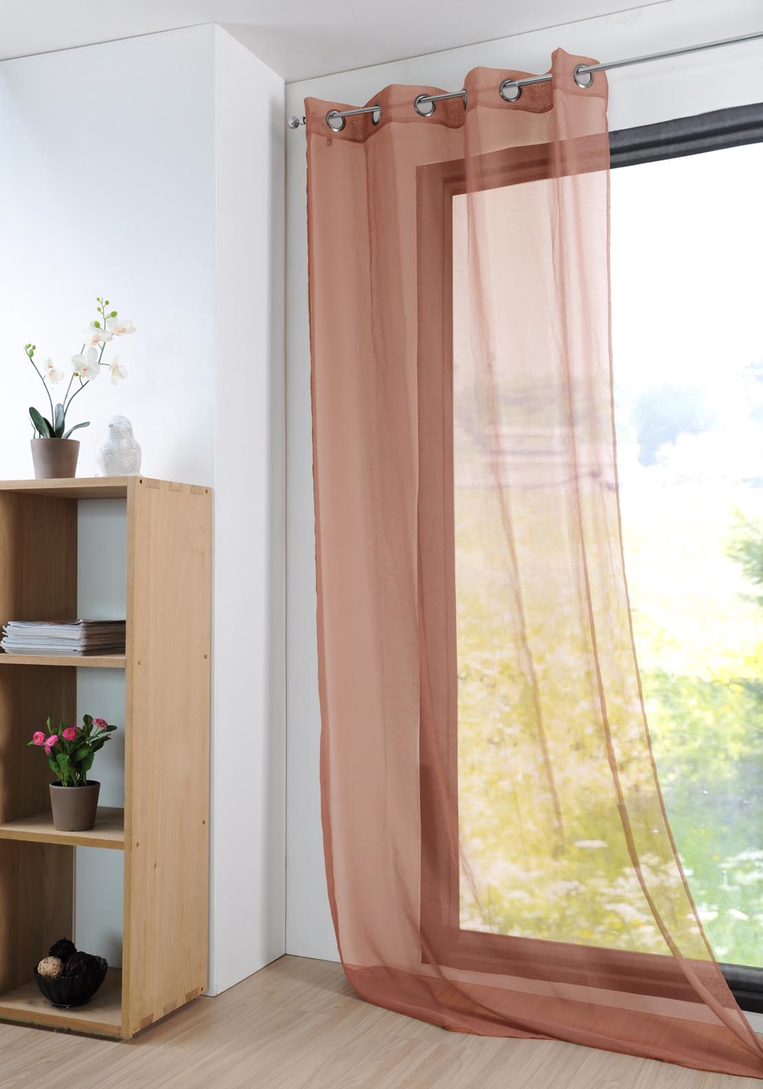 The Home Collection Monna Curtain - Orange 2 Shaws Department Stores