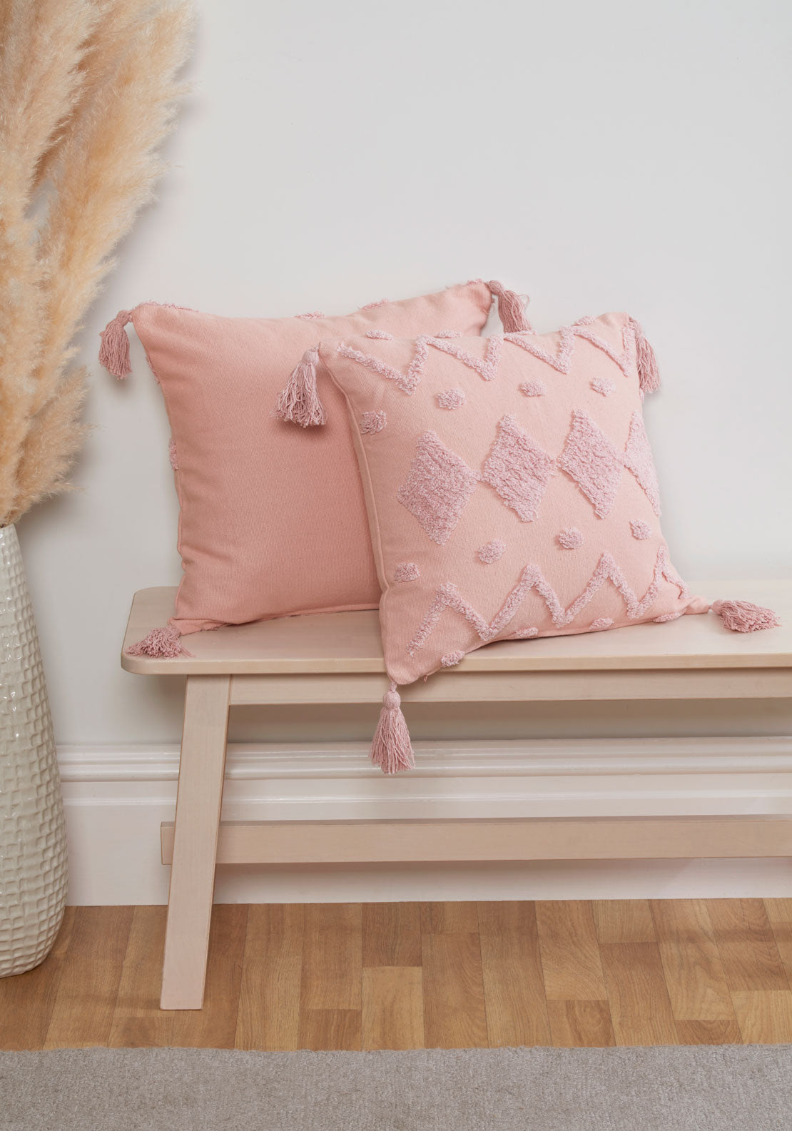 The Home Luxury Collection Juniper Cushion Cover 45x45 - Pink 1 Shaws Department Stores