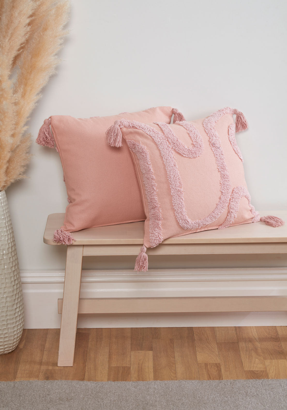The Home Luxury Collection Cabana Cushion Cover 30x50 - Pink 1 Shaws Department Stores