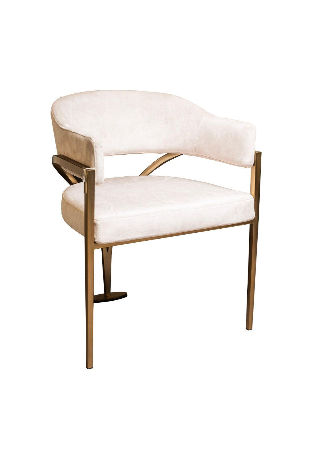 The Grange Collection Curved Armchair - Beige 1 Shaws Department Stores