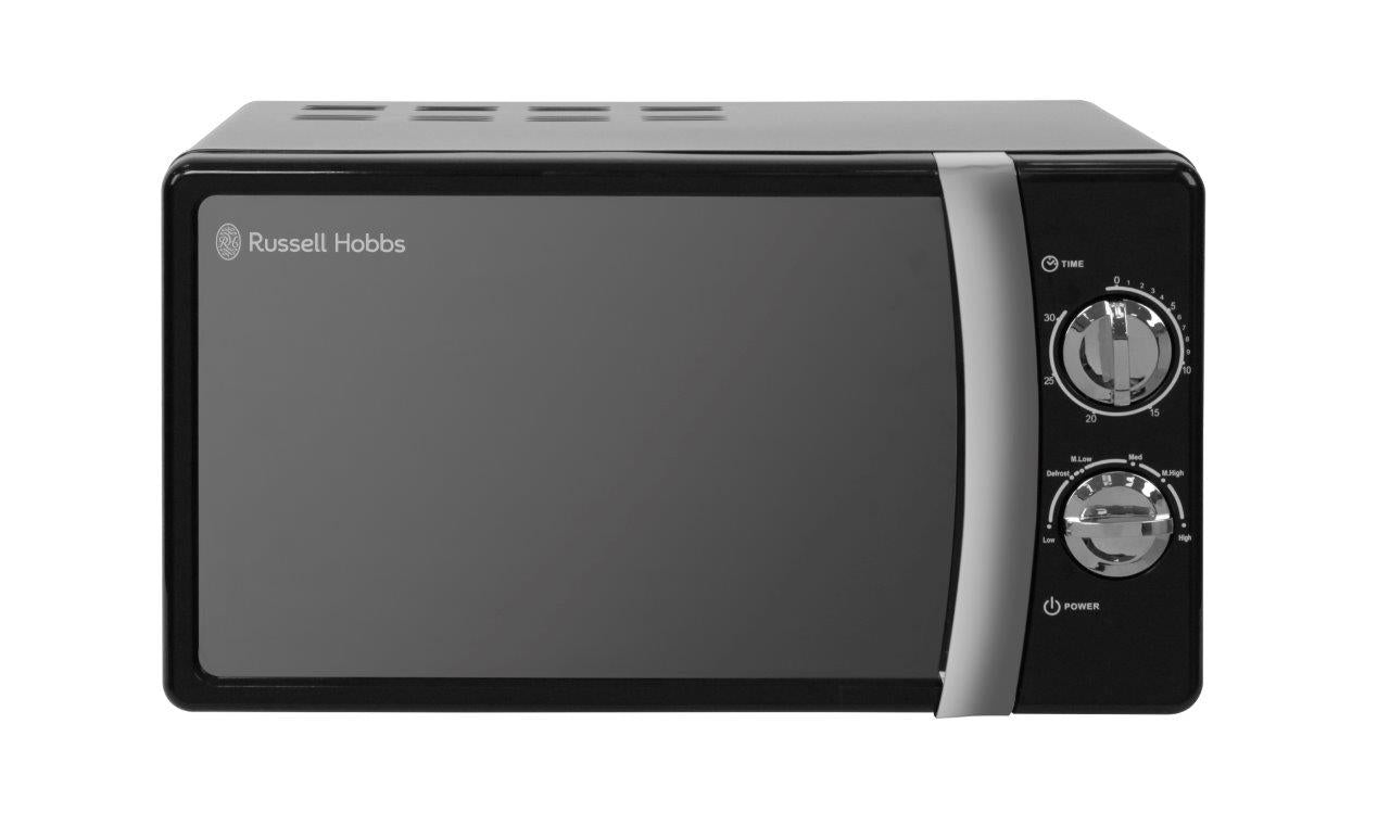 Russell Hobbs Colours Plus Manual Microwave - Black 1 Shaws Department Stores