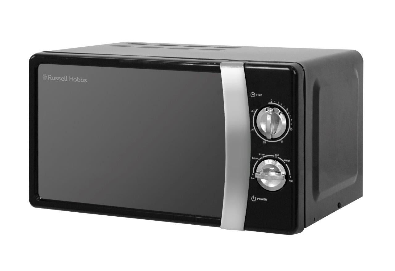 Russell Hobbs Colours Plus Manual Microwave - Black 2 Shaws Department Stores