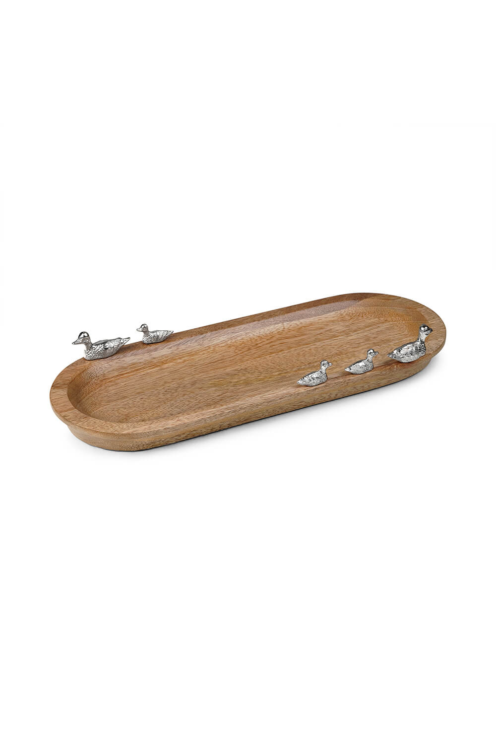 Newbridge Silverware Oval Mango Wood Tray With Duck 1 Shaws Department Stores