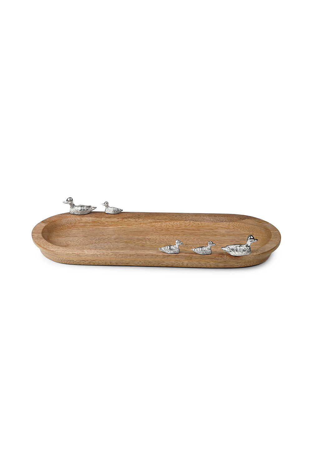 Newbridge Silverware Oval Mango Wood Tray With Duck 2 Shaws Department Stores