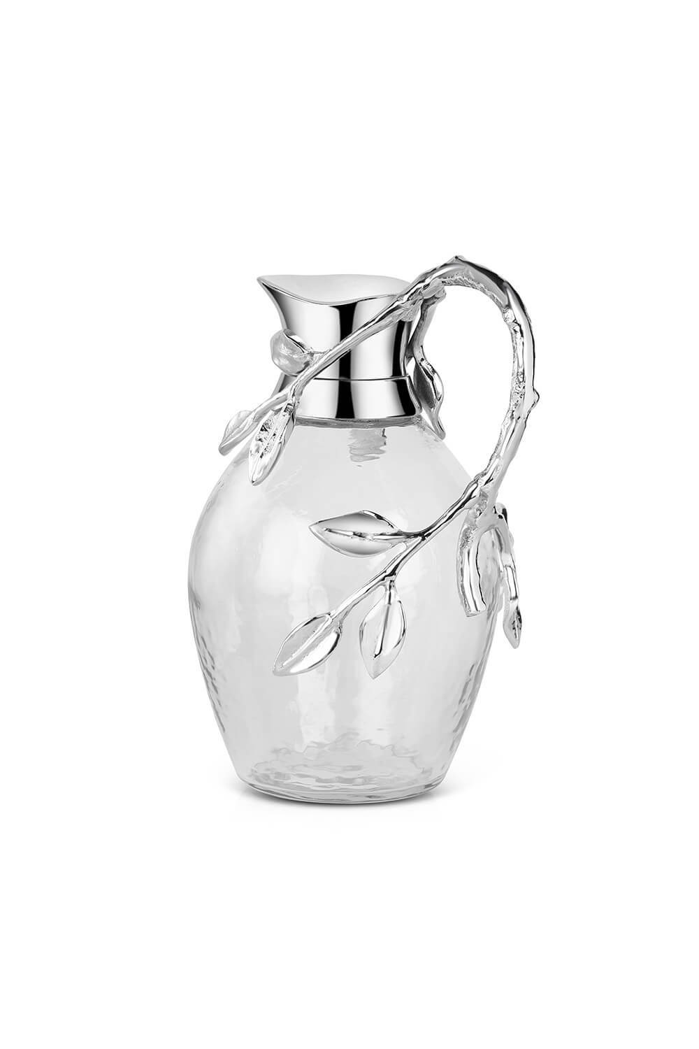 Newbridge Silverware Glass Jug With Leaf Handle 1 Shaws Department Stores