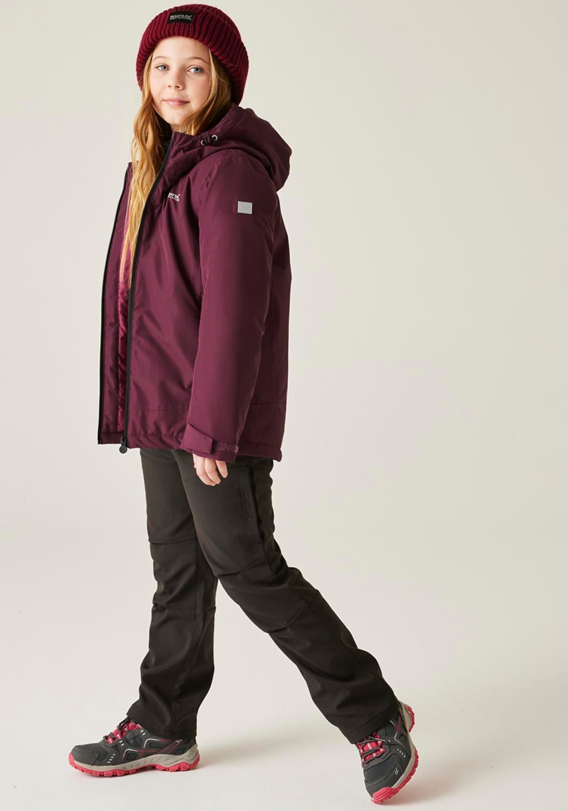 Hooded Frelton Coat - Dark Pimento