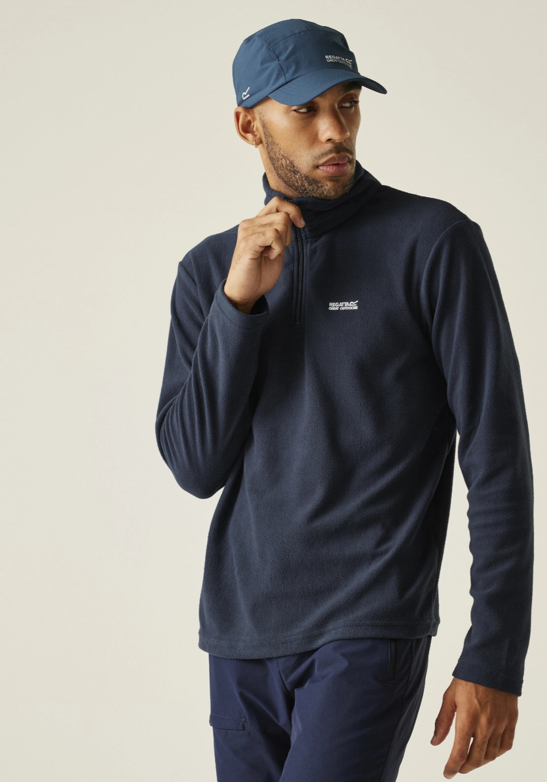 Thompson 1/4 Zip Fleece - Navy