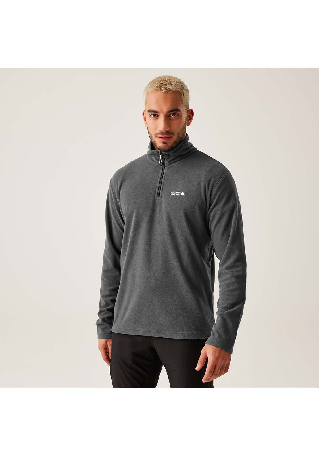 Regatta Thompson 1/4 Zip Fleece - Iron 2 Shaws Department Stores