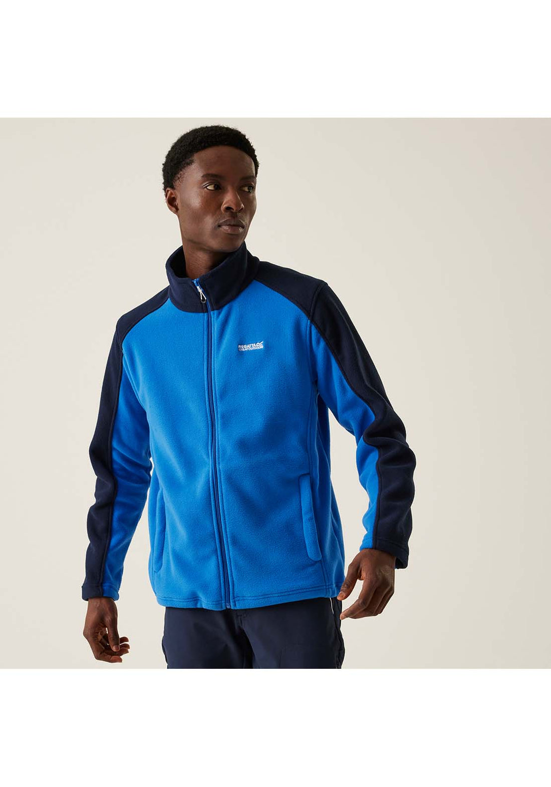 Full Zip Fleece Blue Navy – Shaws - Main Image