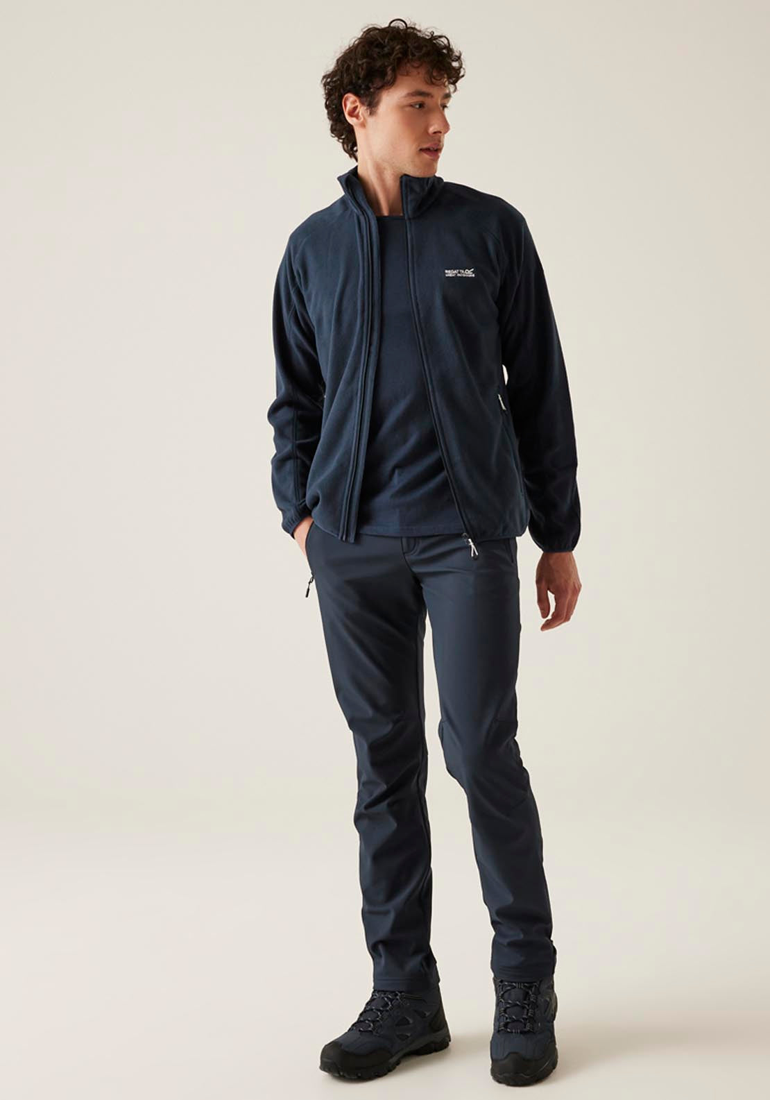 Regatta Hadfield Full Zip Fleece - Blue 4 Shaws Department Stores