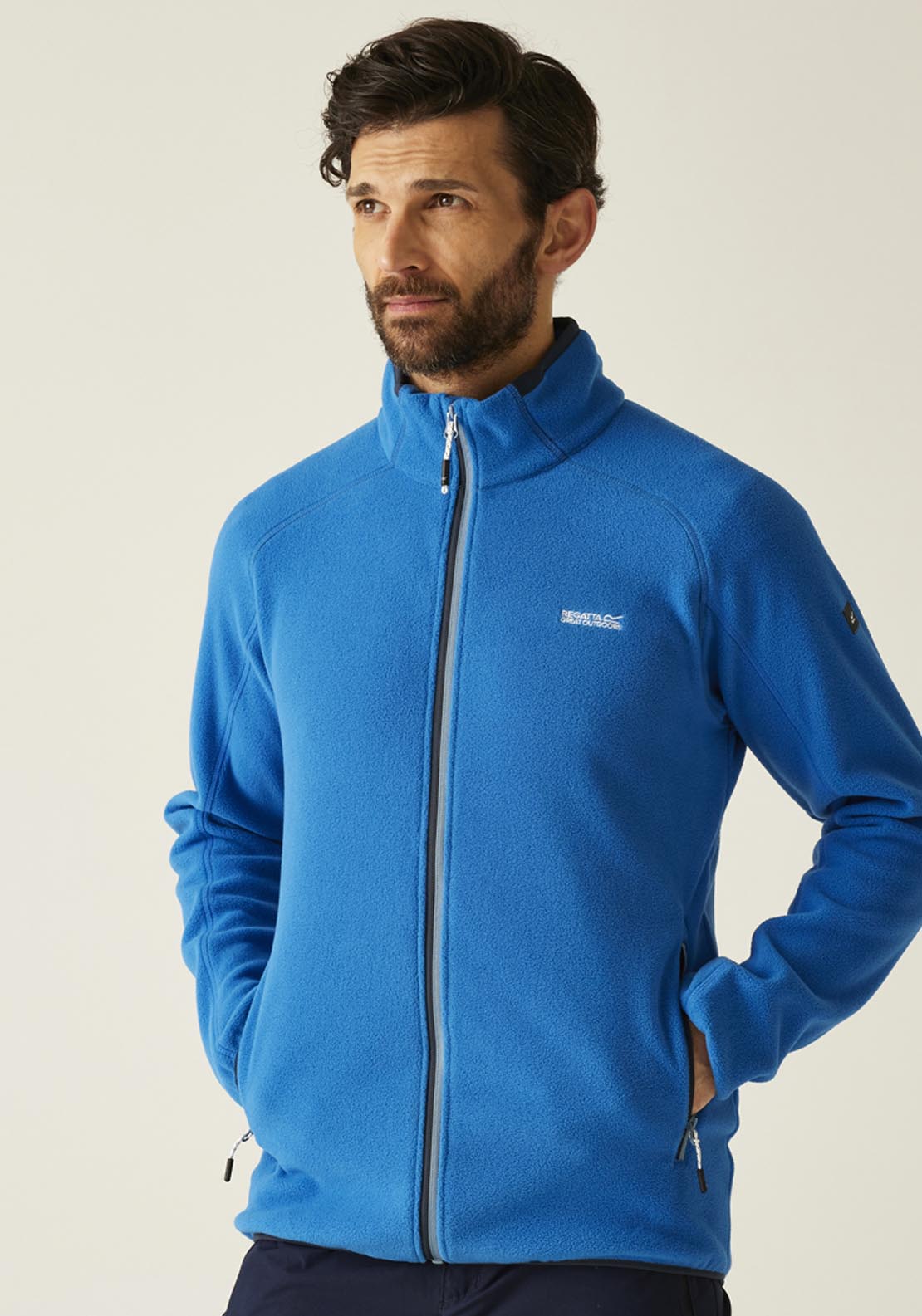 Hadfield Full Zip Fleece - Blue