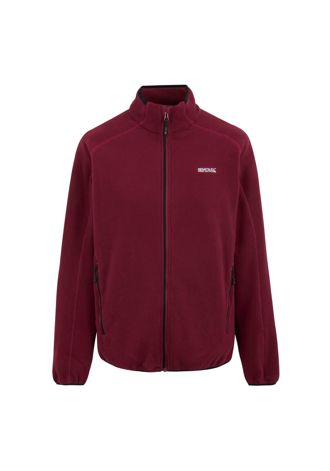 Hadfield Full Zip Fleece - Dark Maroon