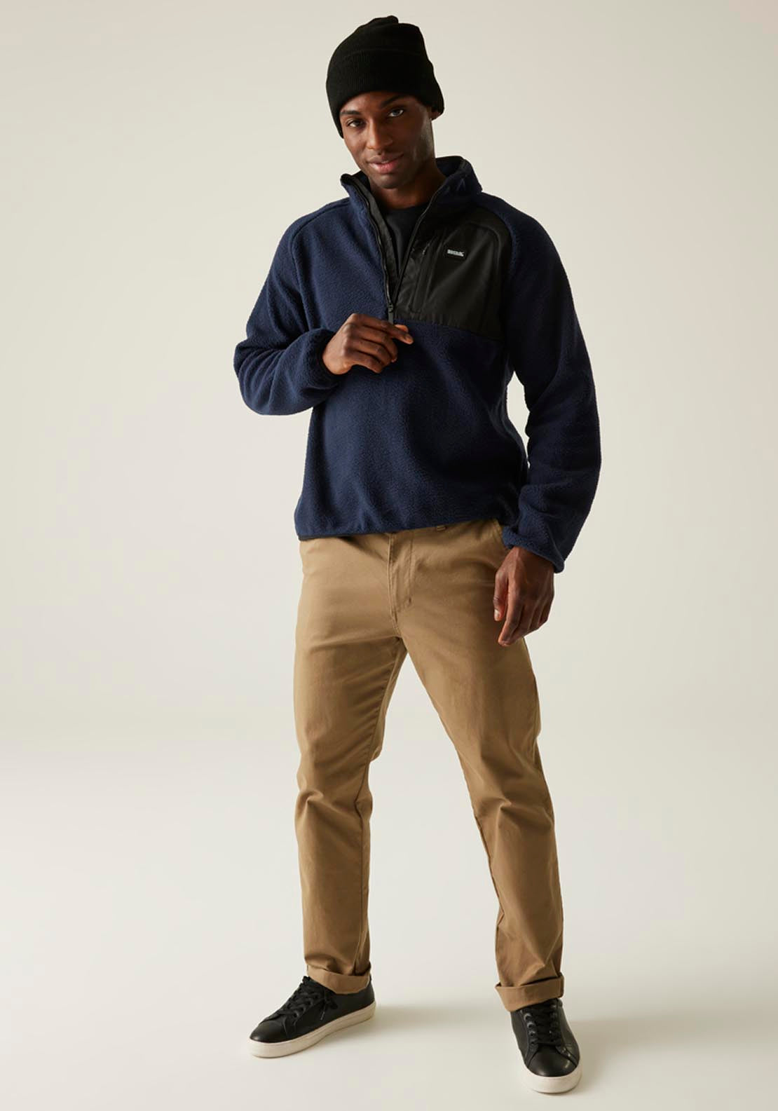 Frankie Borg 1/2 Zip Fleece - Blue