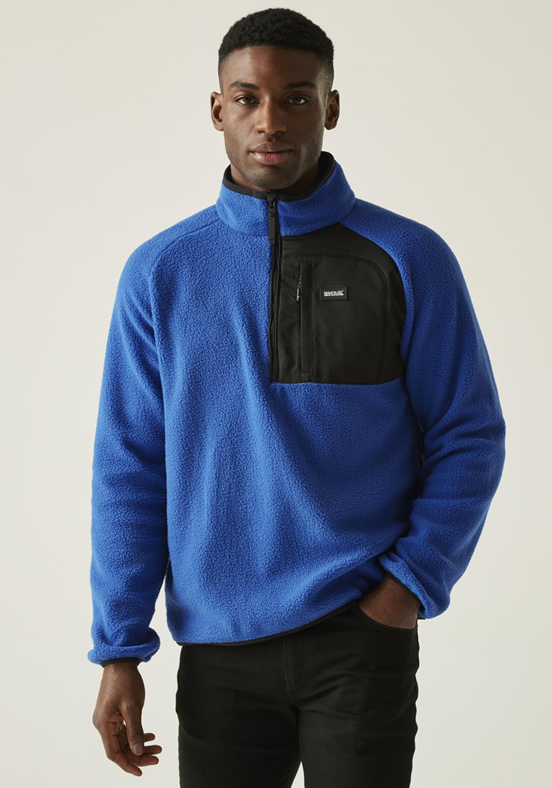 Frankie Borg 1/2 Zip Fleece - Blue
