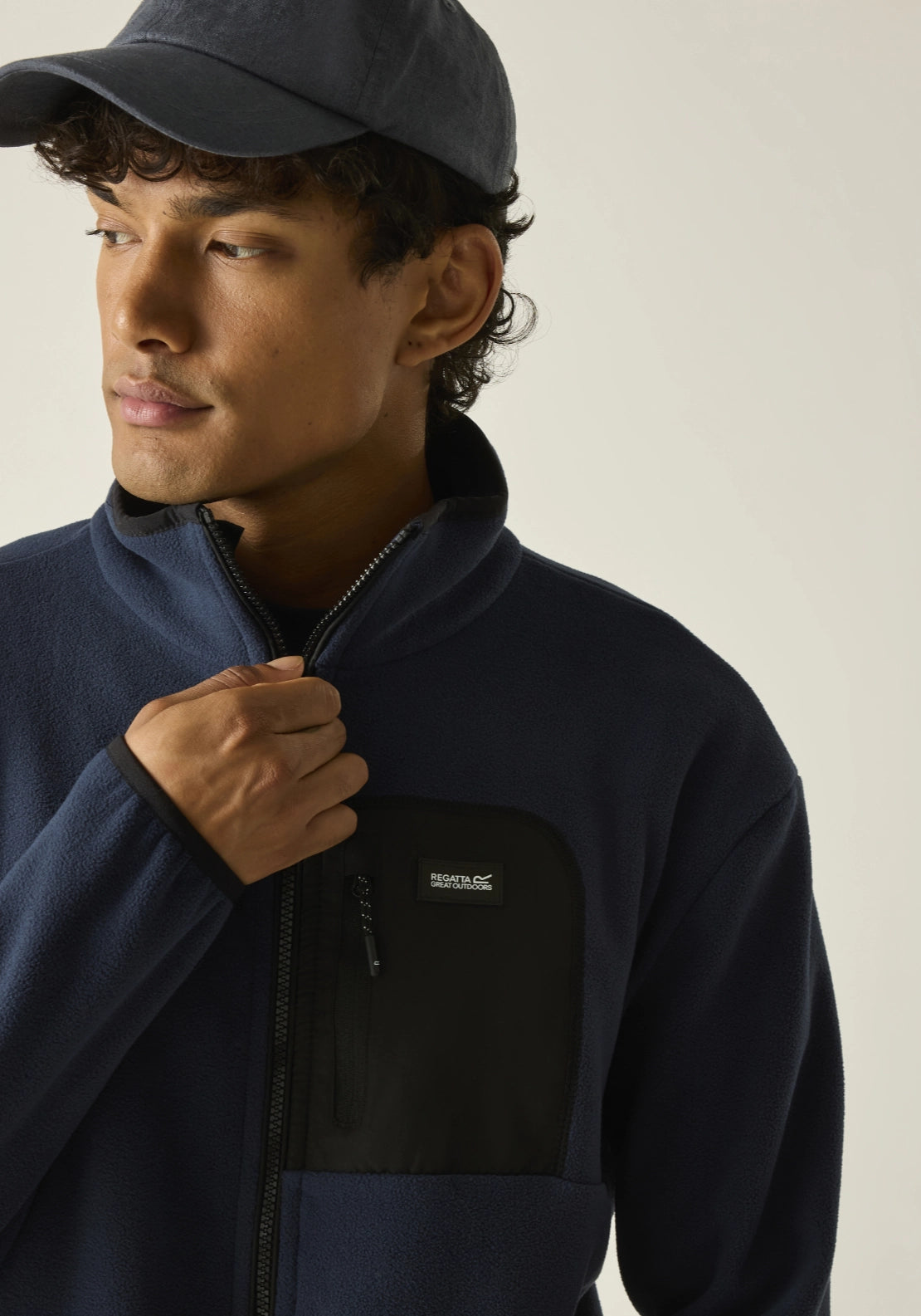 Frankie Full Zip Fleece - Navy
