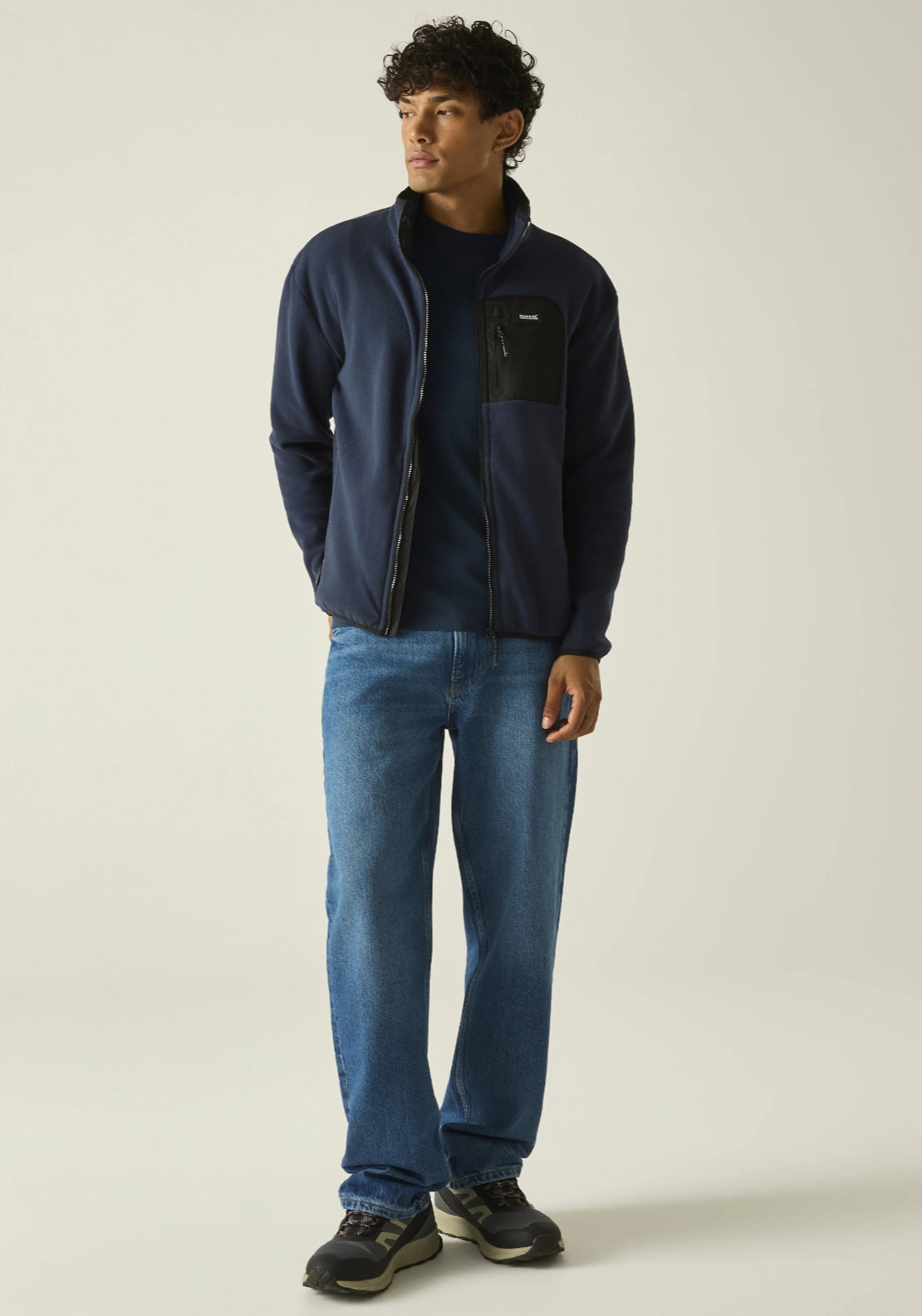 Frankie Full Zip Fleece - Navy