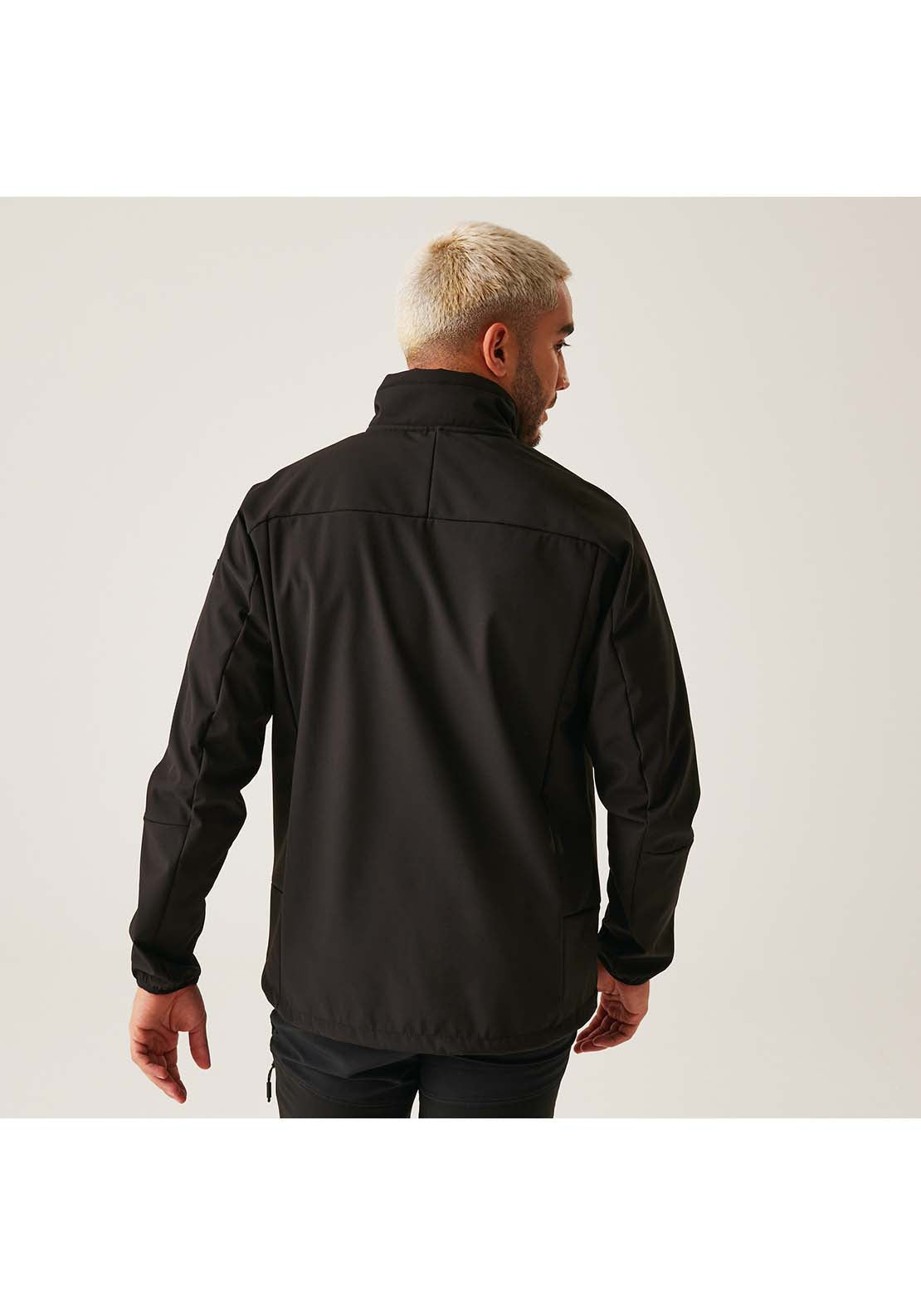 Regatta Moutdale Soft Shell - Black/red Ochre 4 Shaws Department Stores