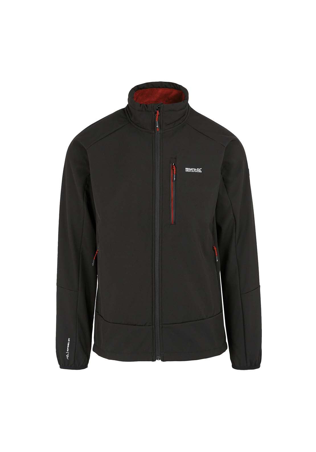Regatta Moutdale Soft Shell - Black/red Ochre 1 Shaws Department Stores