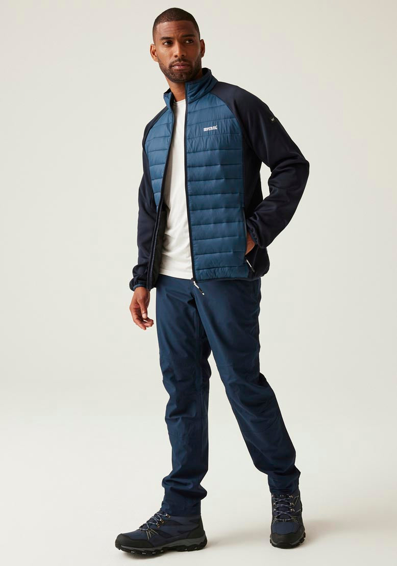 Regatta Clumber Iv Hybrid Fleece - Moonltdn/nvy 3 Shaws Department Stores
