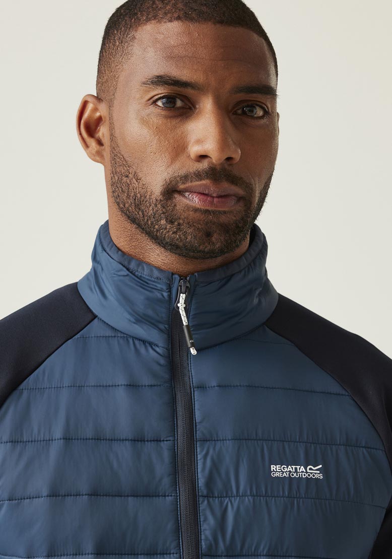 Regatta Clumber Iv Hybrid Fleece - Moonltdn/nvy 5 Shaws Department Stores