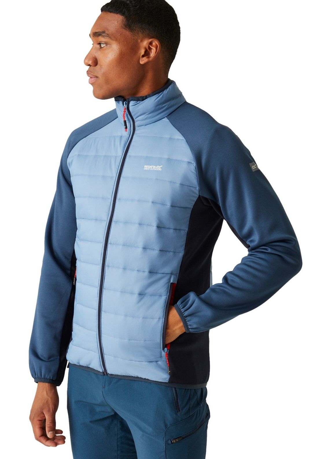 Regatta Clumber Iv Hybrid Fleece - Coronet Blue/moonlight Denim 1 Shaws Department Stores