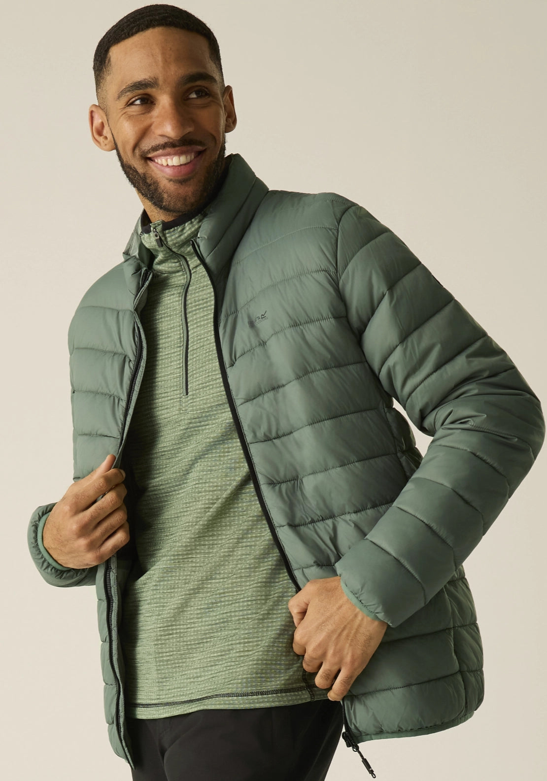 Marizion Light Puffa Jacket - Dark Forest