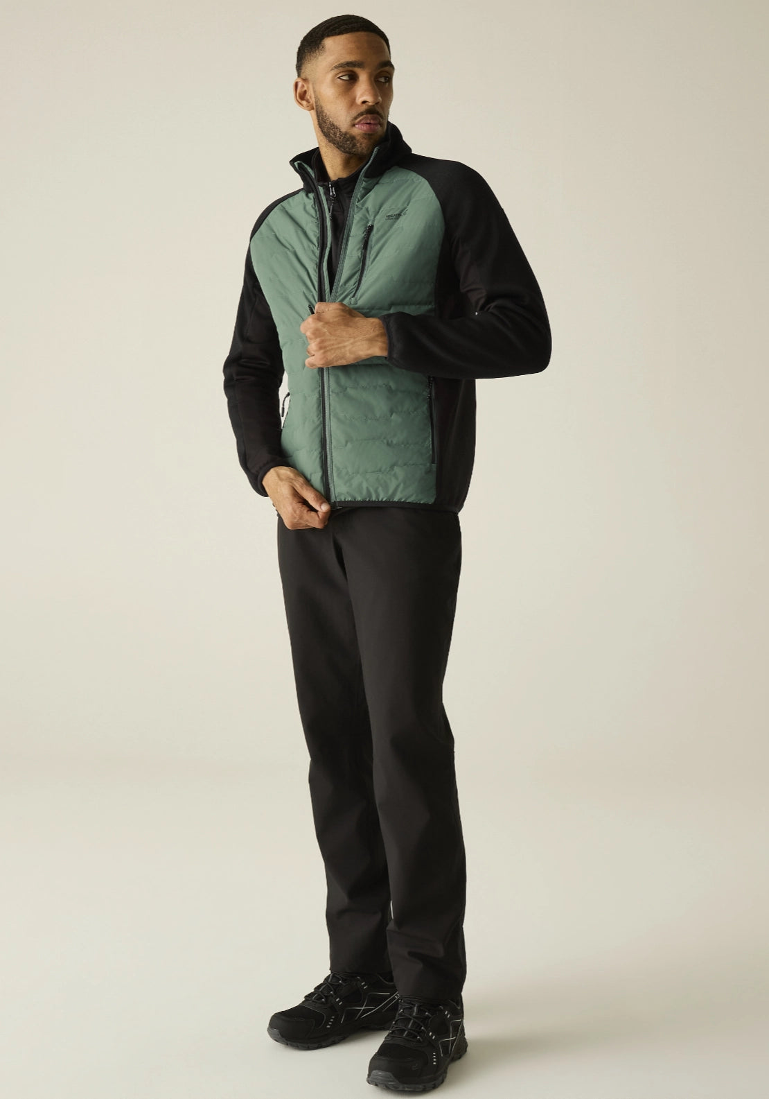 Cyrus Hybrid Jacket - Dk Forest/black