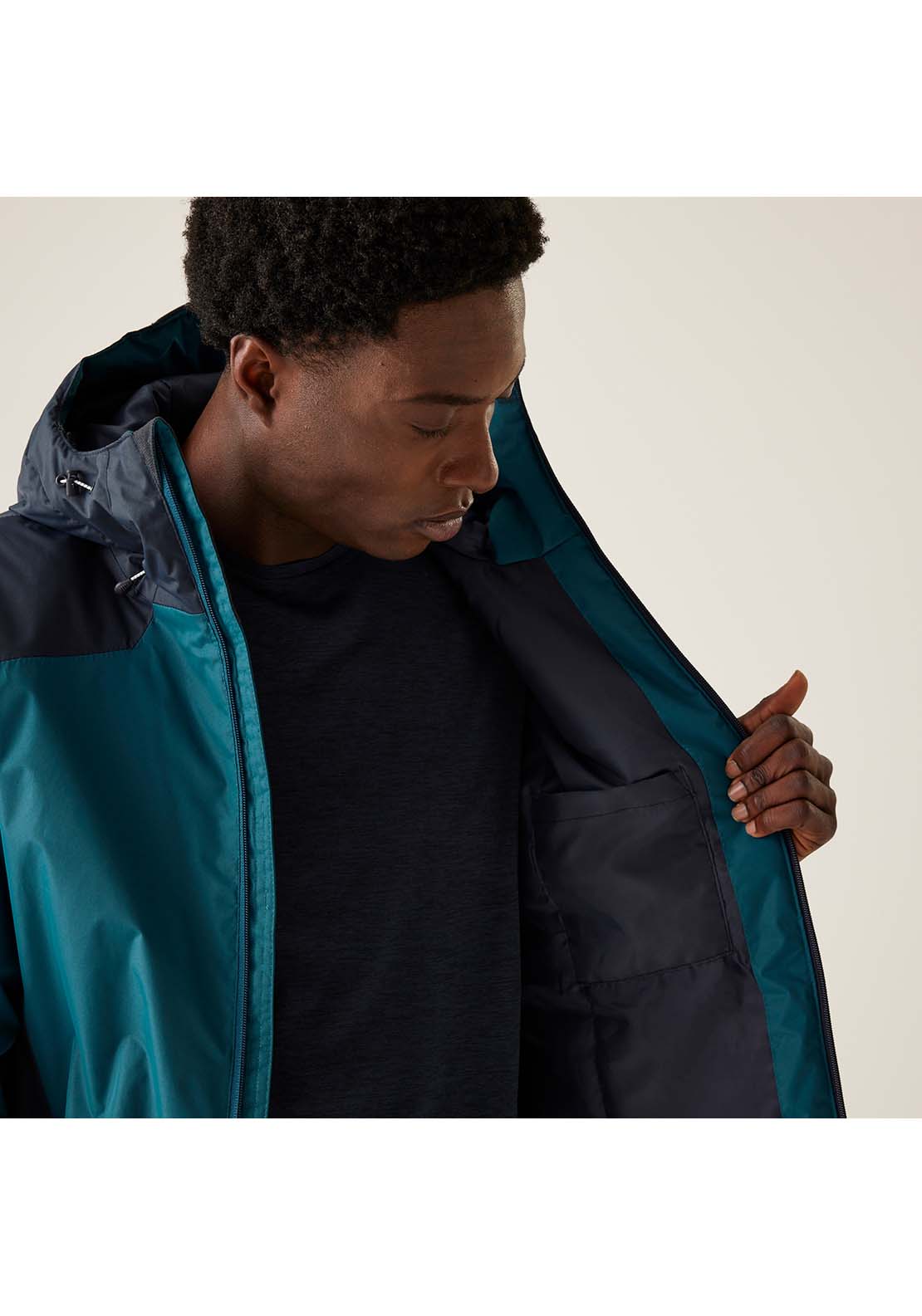 Regatta 3/4 Zip Jacket - Moroccan Blue/Navy 2 Shaws Department Stores