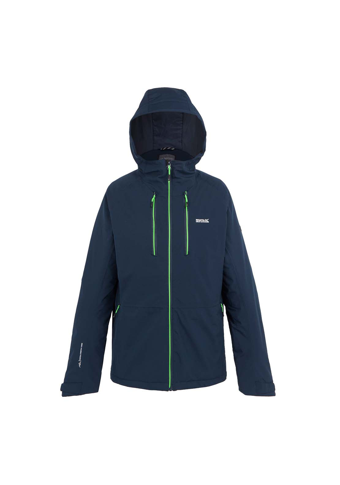Regatta 3/4 Zip Jacket - Navy Green Flash 1 Shaws Department Stores