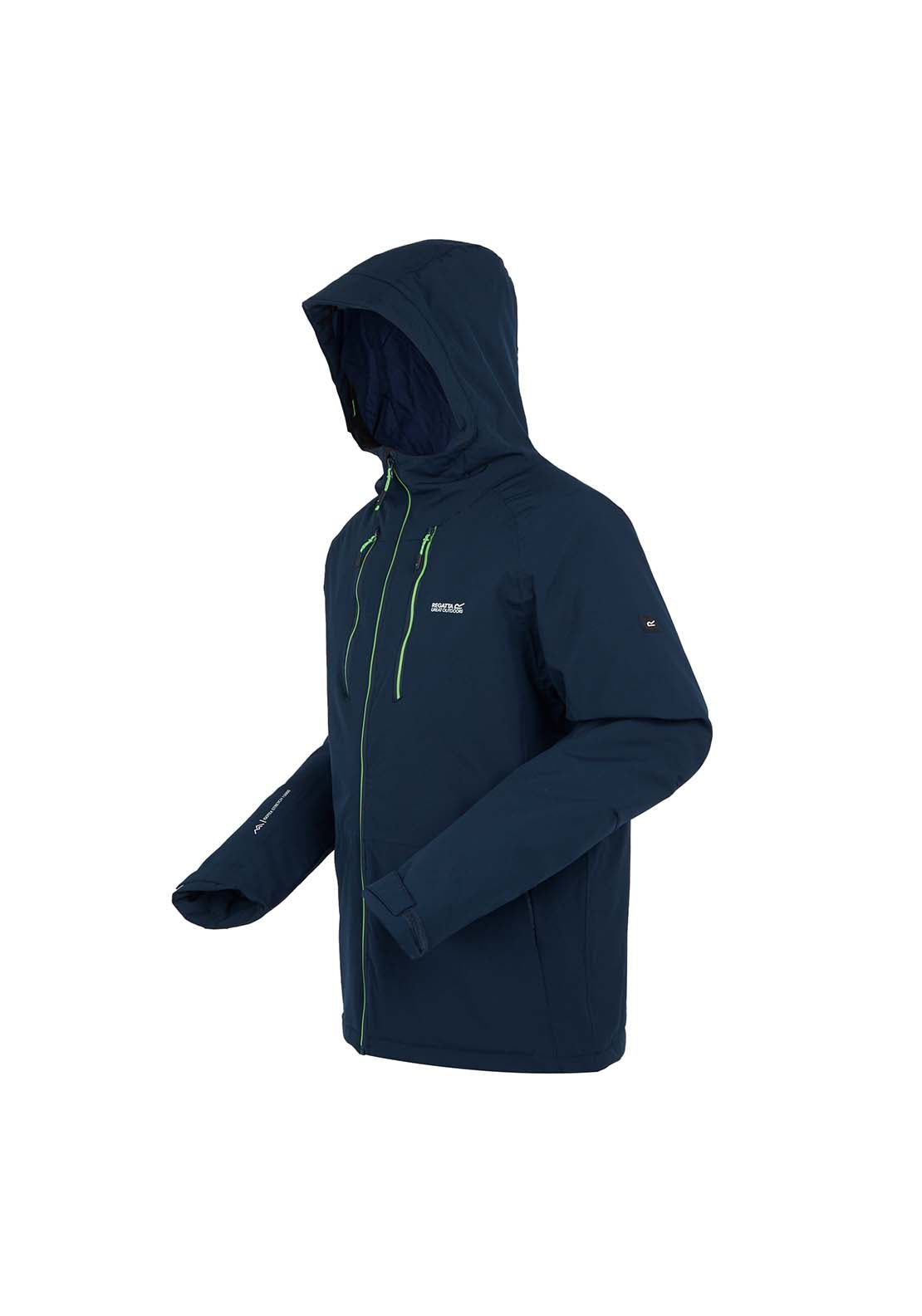 Regatta 3/4 Zip Jacket - Navy Green Flash 3 Shaws Department Stores