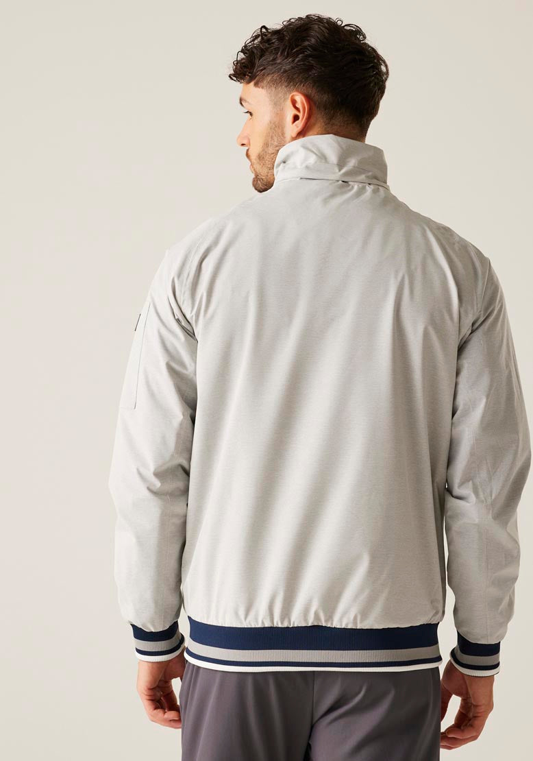 Regatta Shorebay Short Jacket - Silver Grey Linear Stripe 3 Shaws Department Stores
