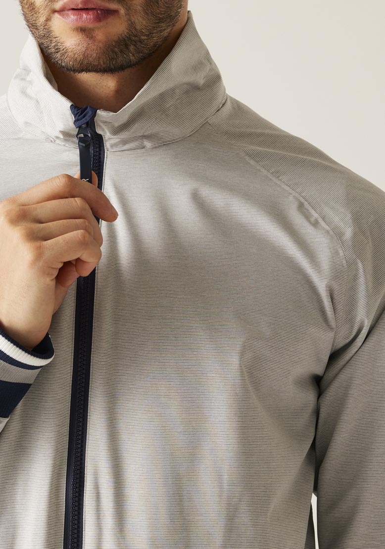 Regatta Shorebay Short Jacket - Silver Grey Linear Stripe 8 Shaws Department Stores