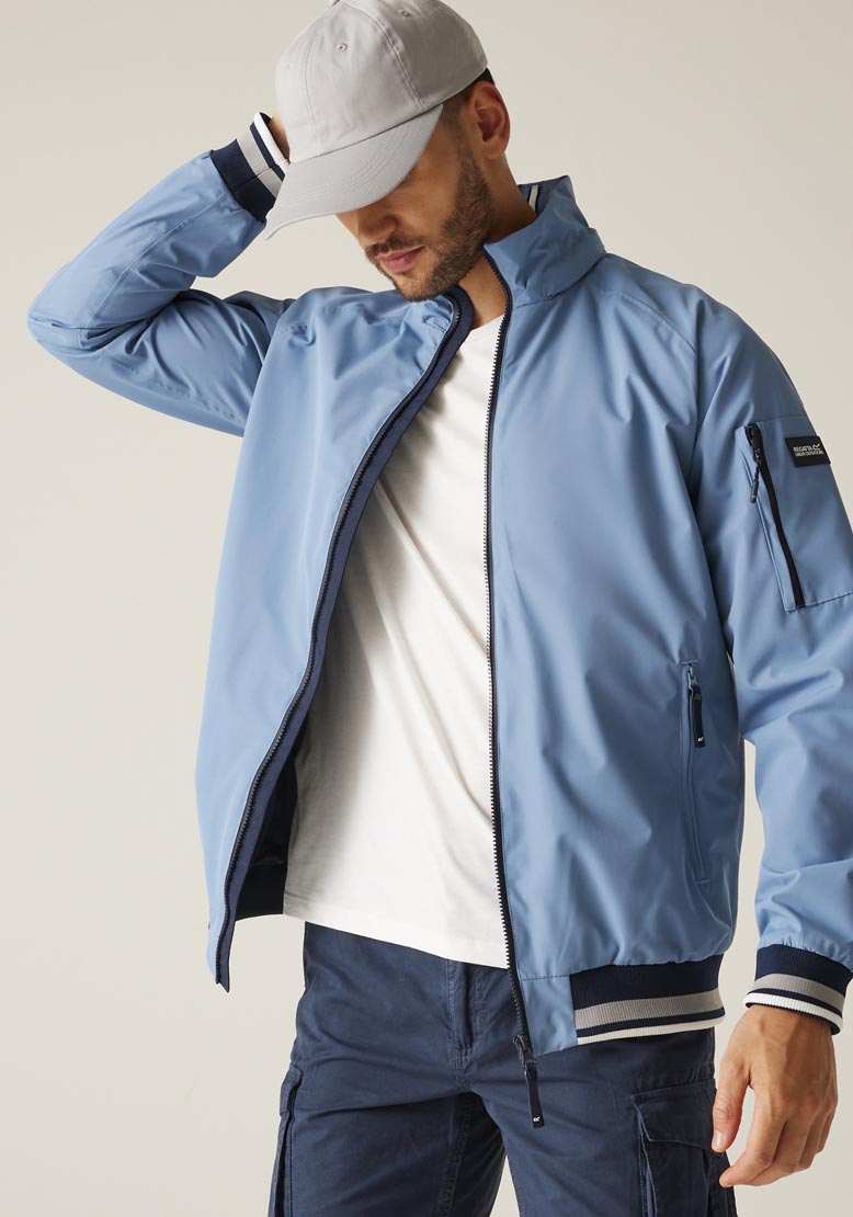 Regatta Shorebay Short Jacket - Blue 4 Shaws Department Stores