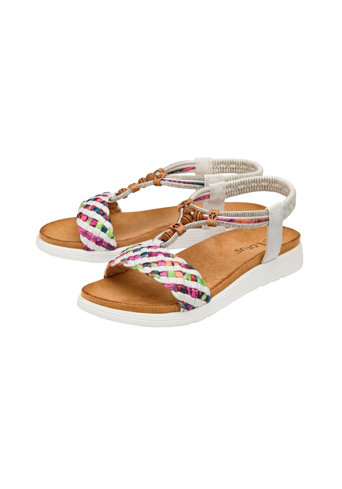 Lotus Pos Russo Sandal - White 2 Shaws Department Stores
