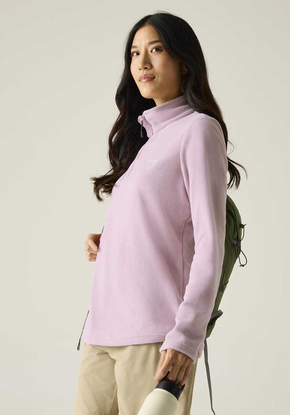 Sweethart Lightweight Half-Zip Fleece - Powder Lilac