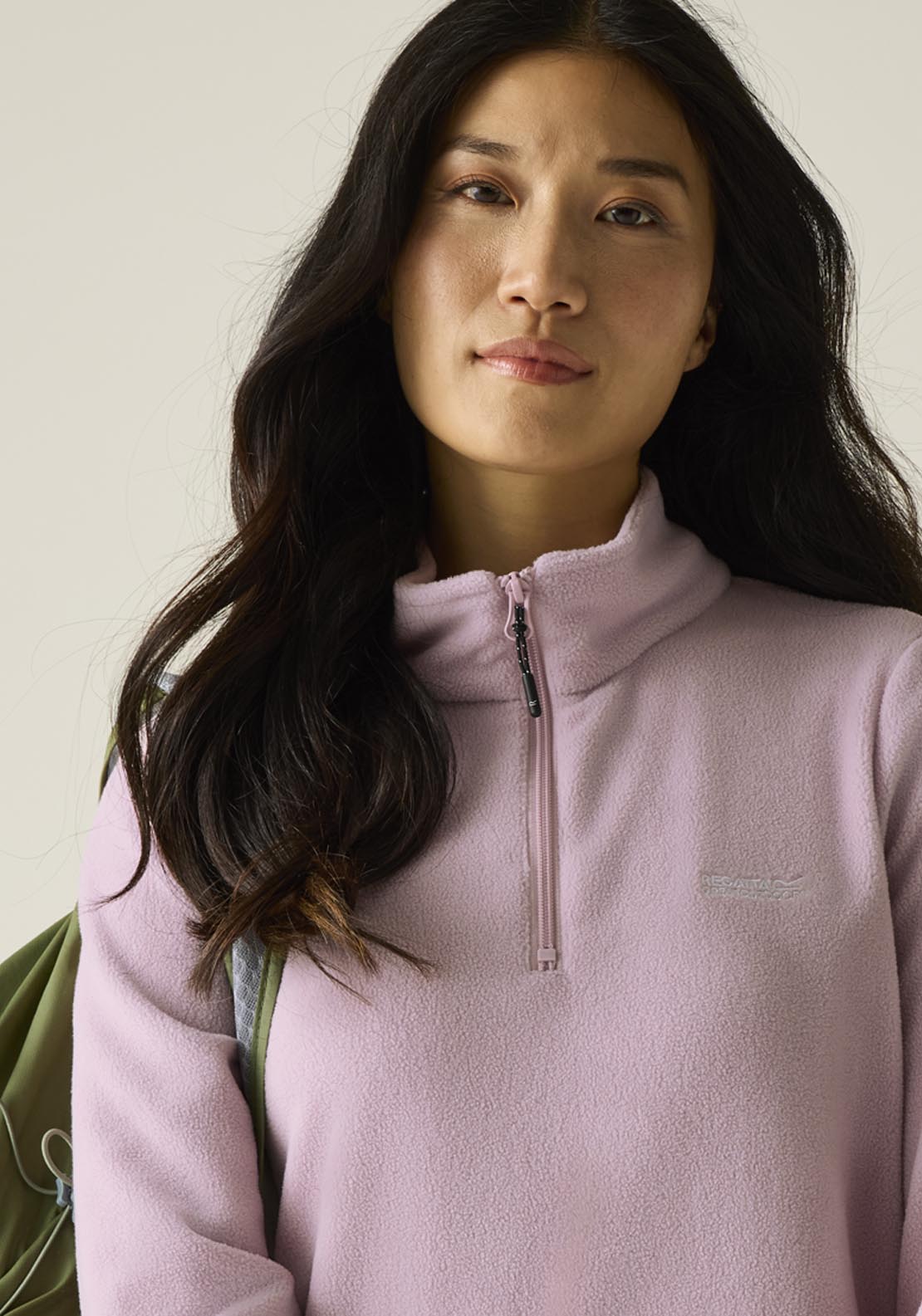 Sweethart Lightweight Half-Zip Fleece - Powder Lilac