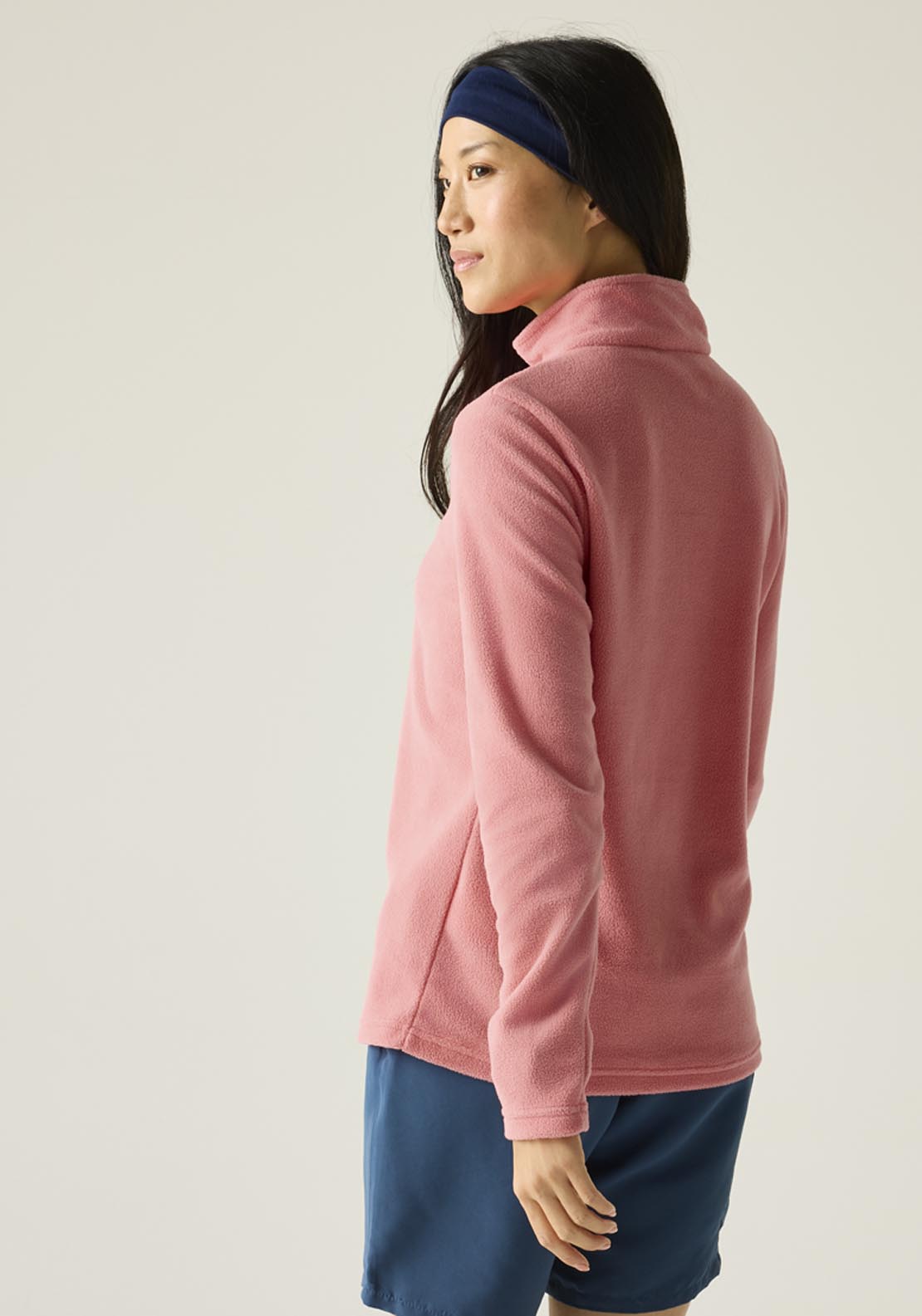 Sweethart Lightweight Half-Zip Fleece - Peach / Pink