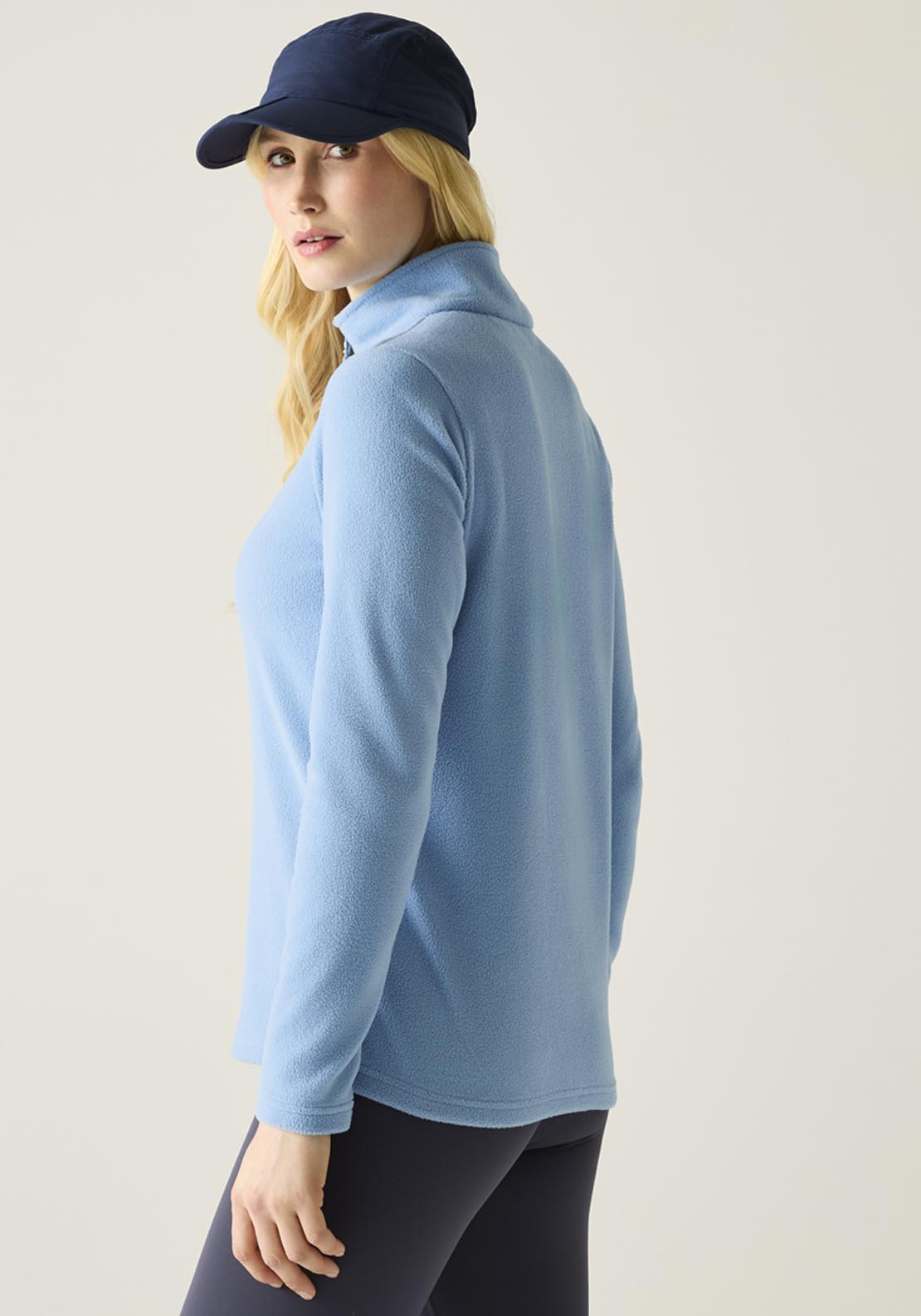 Sweethart Lightweight Half-Zip Fleece - Washed Denim