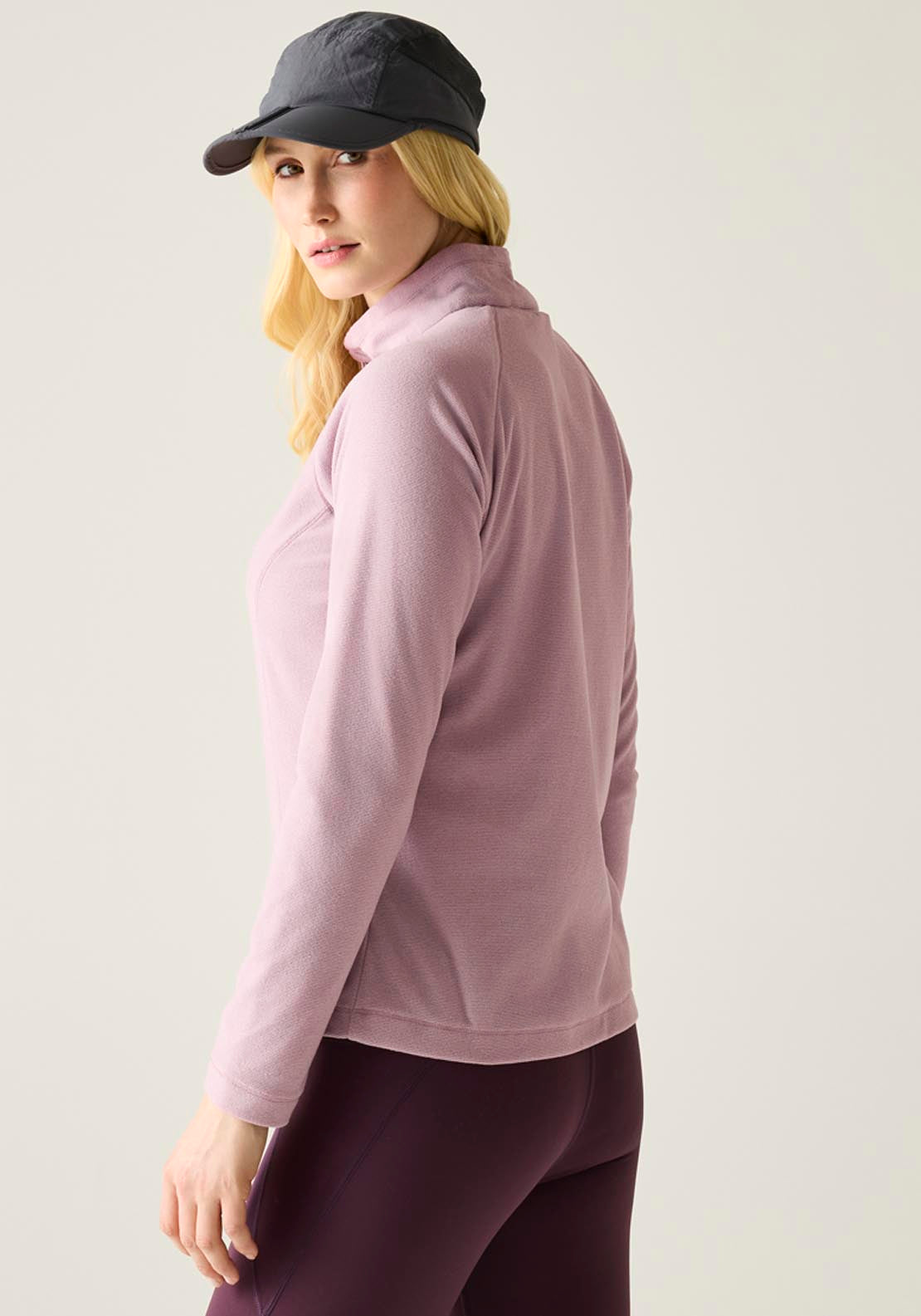 Montes Lightweight Half-Zip Fleece - Powder Lilac