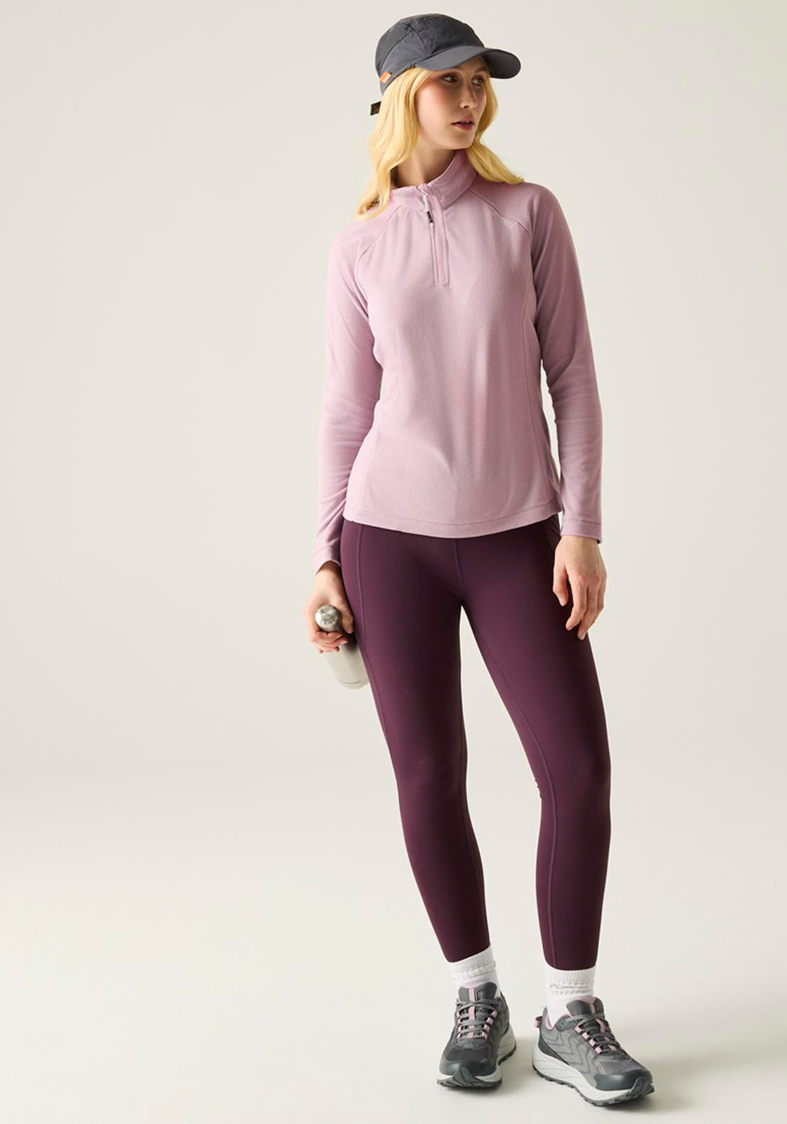 Montes Lightweight Half-Zip Fleece - Powder Lilac