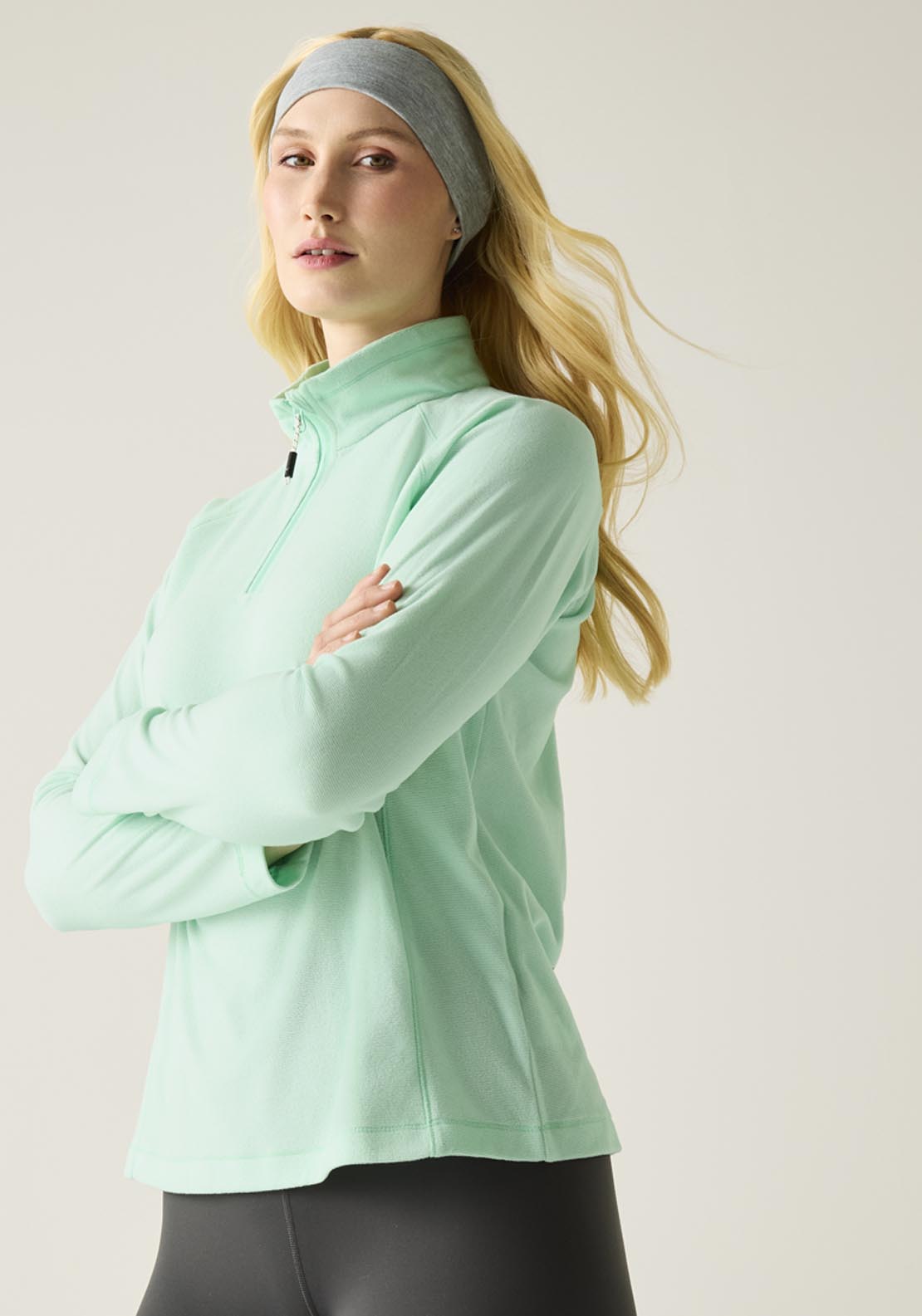Montes Lightweight Half-Zip Fleece - Green