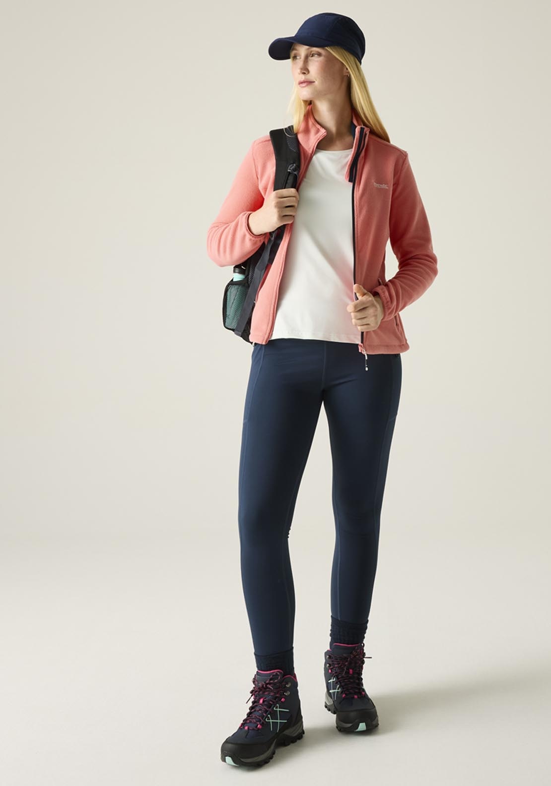 Floreo IV Full Zip Fleece - Peach / Pink