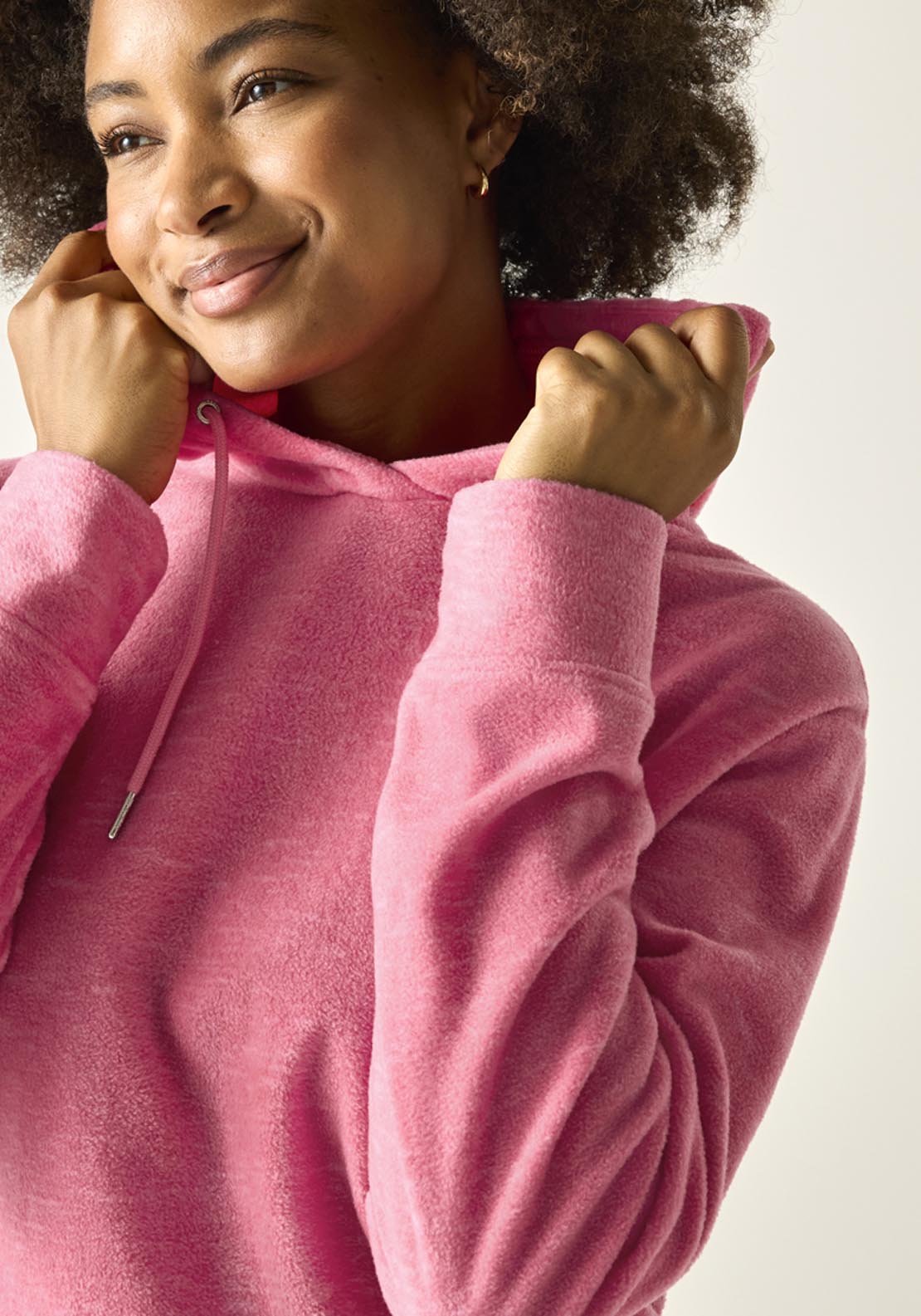Mayse Hoody Fleece - Pink
